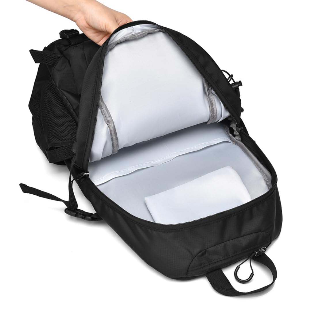 Outdoor Sports Plecak turystyczny Duża pojemność Torba na laptopa Piknik Torba kempingowa, Czarny, L, Casual