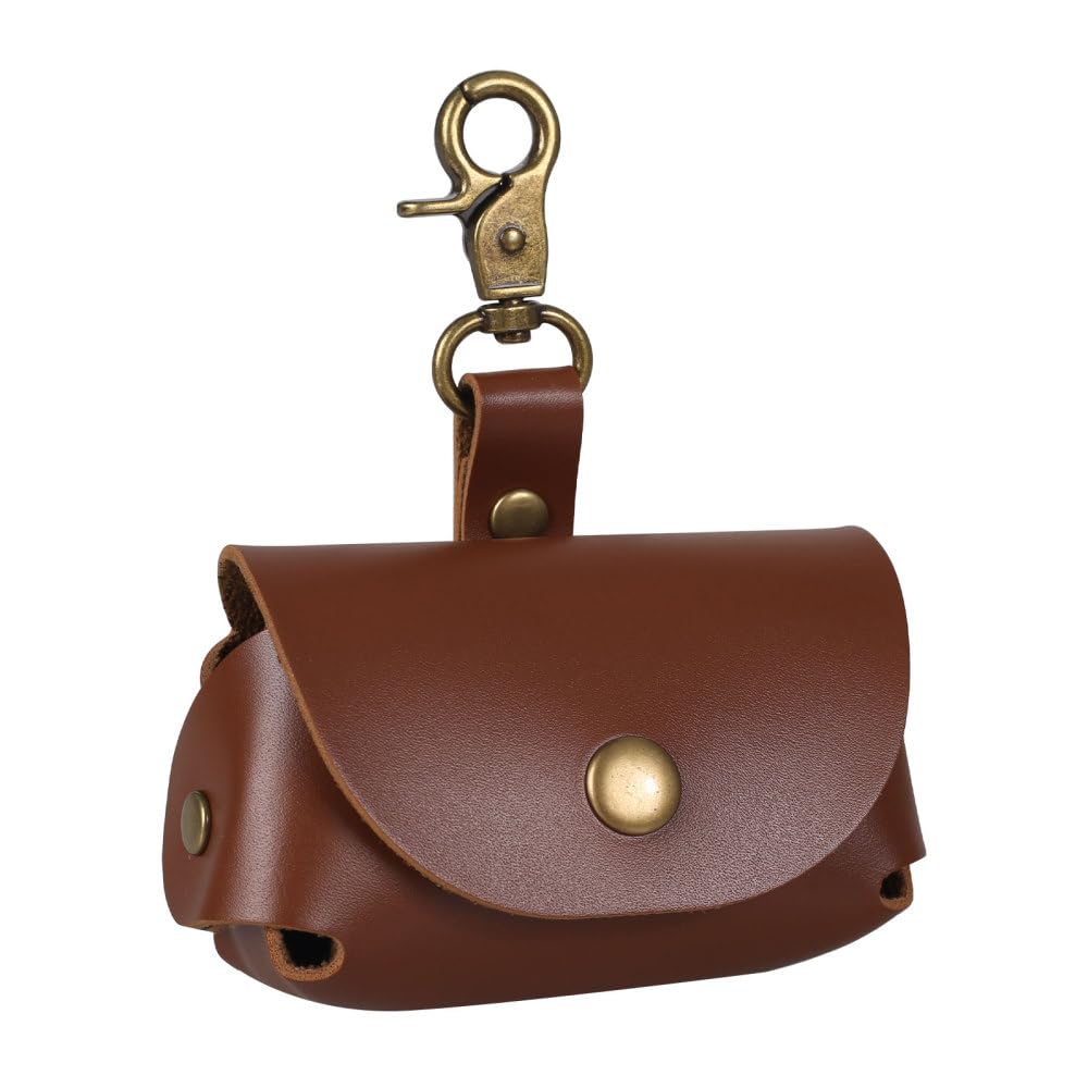 DONGKER Dog Ring Bearer Holder, PU Leather Wedding Ring Pillow Box with Clasps for Proposal Engagement Wedding Supplies Ceremony Party