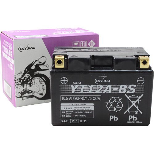 GS YUASA [ W[GXAT ] V[h^ oCNpobe[ [ t[d ] YT12A-BS-GY-C