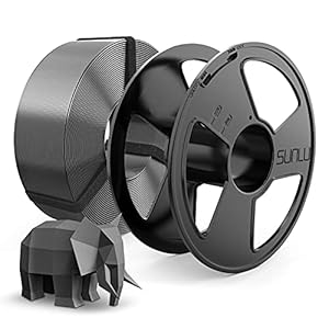PLA Filament 1.75mm, SUNLU PLA 3D Drucker Filament, Wieder Verwendbar Spool, MasterSpool, Maßgenauigkeit +- 0.02mm, 1kg…