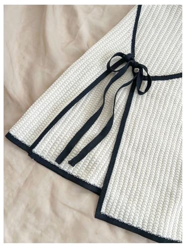 MakeMeChic Women's Knitted Strapless Dress Wrap Tie Front Sleeveless Bodycon Mini Tube Dresses3