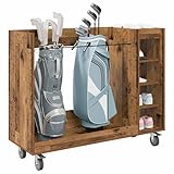 【Mettant en avant des caractéristiques】 Fabriqué en bois durable, ce cabinet de golf est fiable et résistant. Les étagères autoportantes assurent un rangement varié, tandis que le dos en métal donne du soutien avec une touche esthétique. Le cadre en métal revêtu de poudre maintient la solidité du meuble. Grâce à son design moderne, il s’harmonise bien avec les décors contemporains, tout en cachant discrètement son contenu.