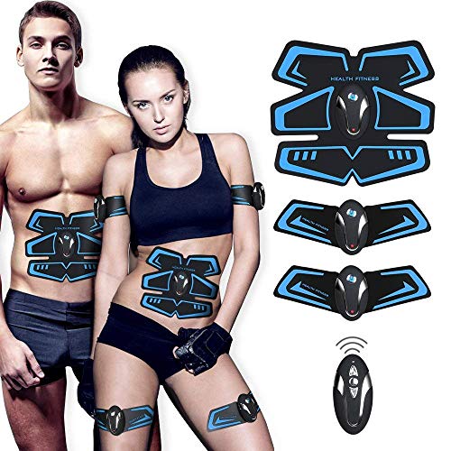 UMATE ABS Stimulator Abdominal Muscle Toner, EMS Abdomen Muscle Trainer Toning Workout Rechargeable