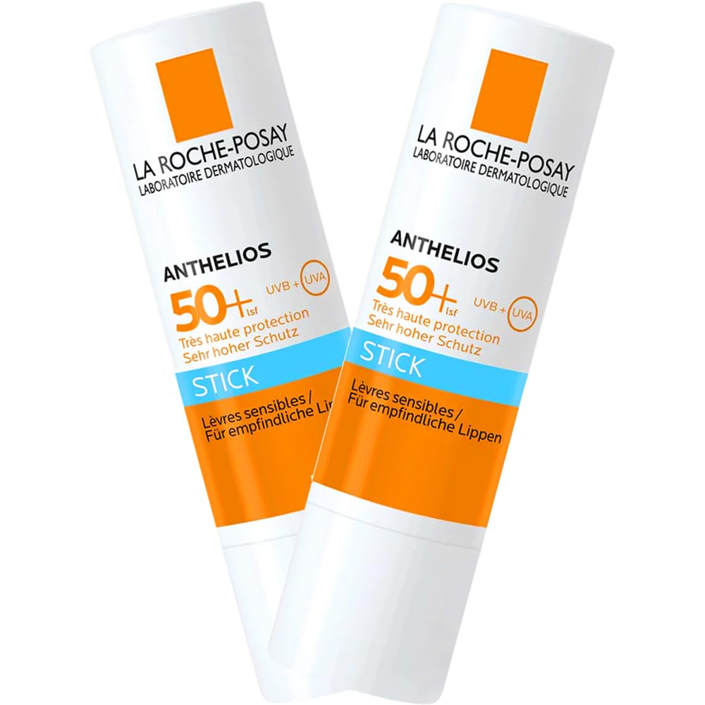 Anthelios Stick 4,7ml - Protezione Molto Alta SPF50+, Protezione Solare Per Occhi, Naso, Orecchie, Labbra e Nei (2 Confezioni)