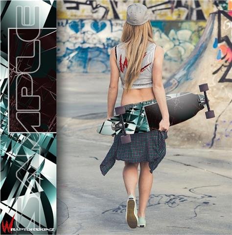 Xray - Decal Style Vinyl Wrap Skin fits Longboard Skateboards up to 10