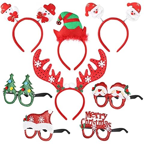 Toyvian Haarreif mit Weihnachtsmotiven und Gläsern Cover