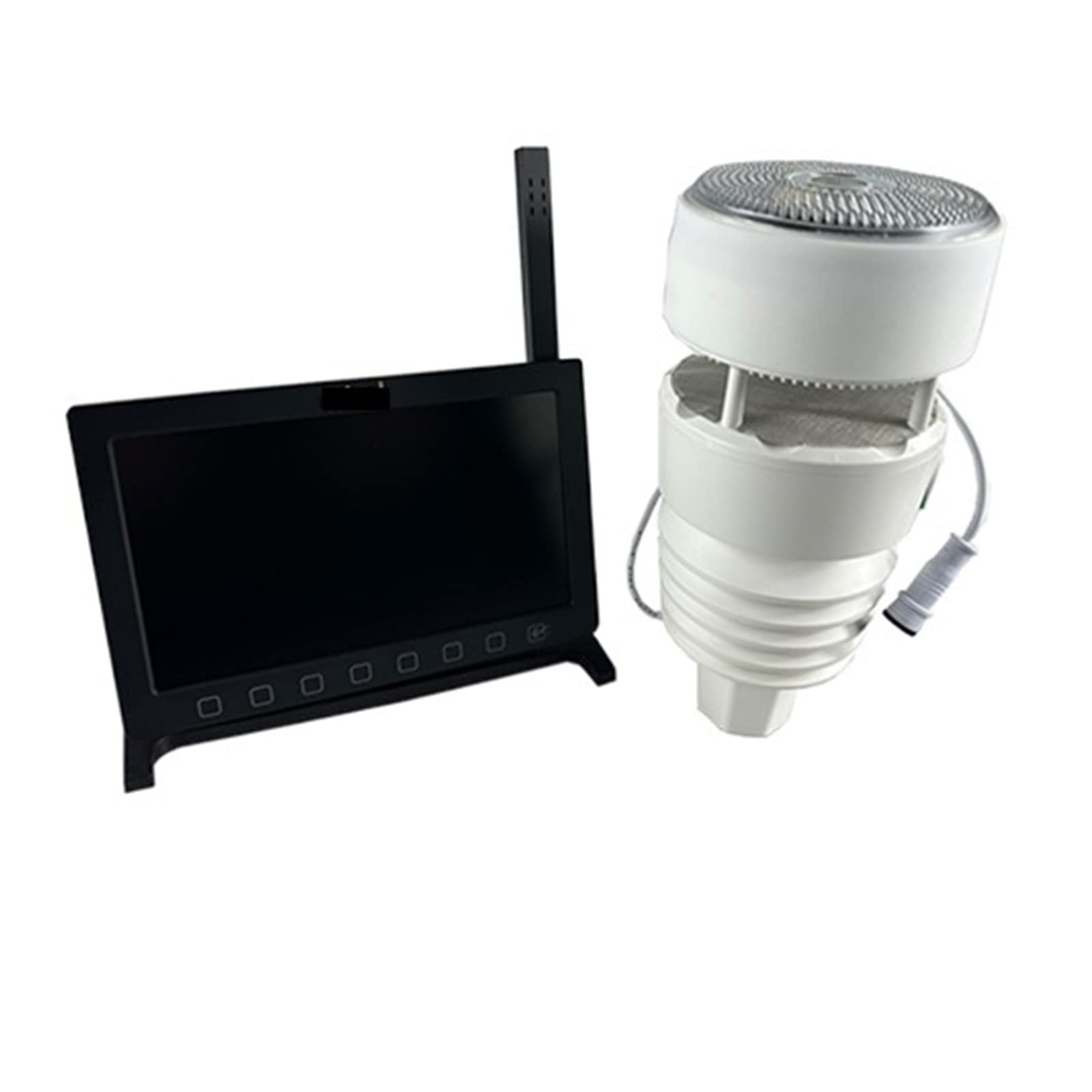 Stacje pogodowe Ultradźwiękowa stacja pogodowa Prędkość wiatru Kierunek wiatru Deszcz Temperatura Wilgotność HP2564 Cyfrowa stacja pogodowa LCD do domowego biura