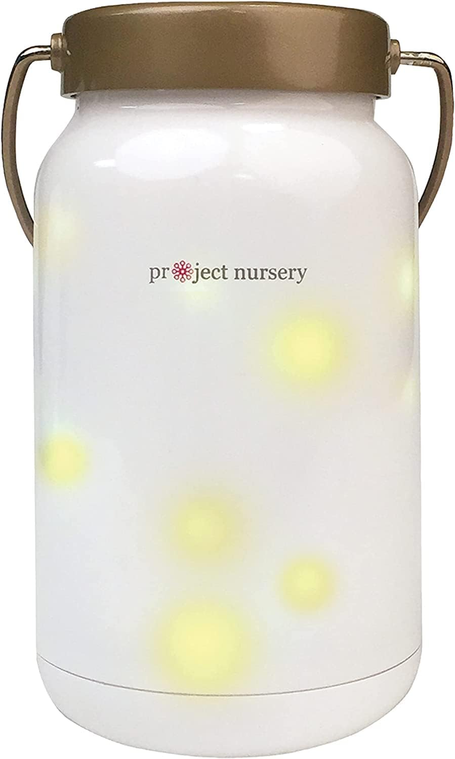 Project NurseryDreamweaver Firefly Jar Night Light & Sound Soother with Adjustable Sleep Timer, Adjustable Volume, Rechargeable Battery (PNJ45V)