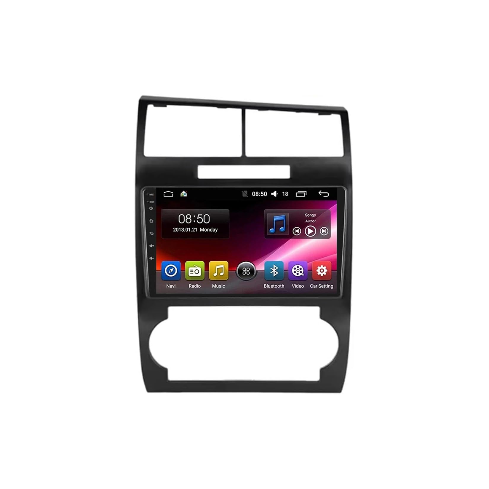 Ekran Carplay dla Dodge Charger Magnum 2005-2007 Z Bluetooth, Fm, Aux, Nawigacją Mapową I Asystentem Głosowym, 4 Rdzeń 1G+16G