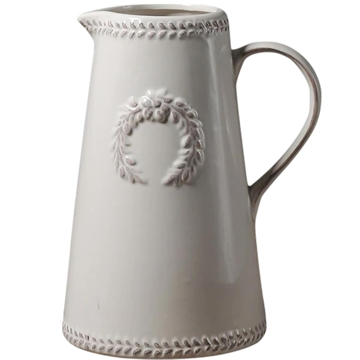 Vase en céramique blanche style bouilloire pour sublimer votre espace de vie contemporain