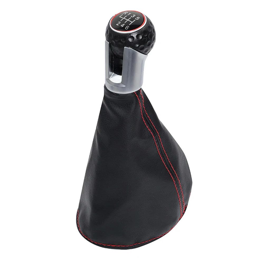 GZNBB Car Manual Gear Shift Knob Boot Cover Gaiter Lever Shifter Handle Stick, for Seat Ibiza 1996-2001