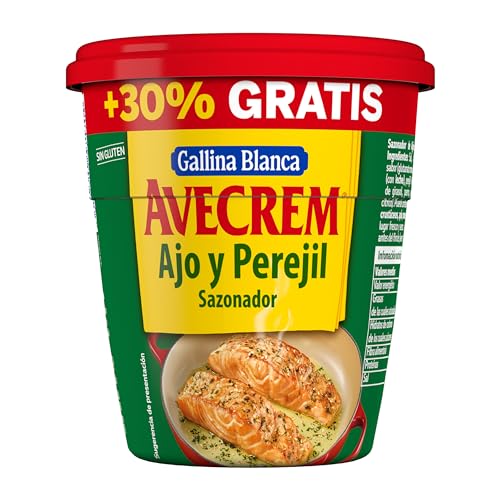 Gallina Blanca · Avecrem Sazonador de Ajo y Perejil · Enriquece todos tus platos · 143 gramos
