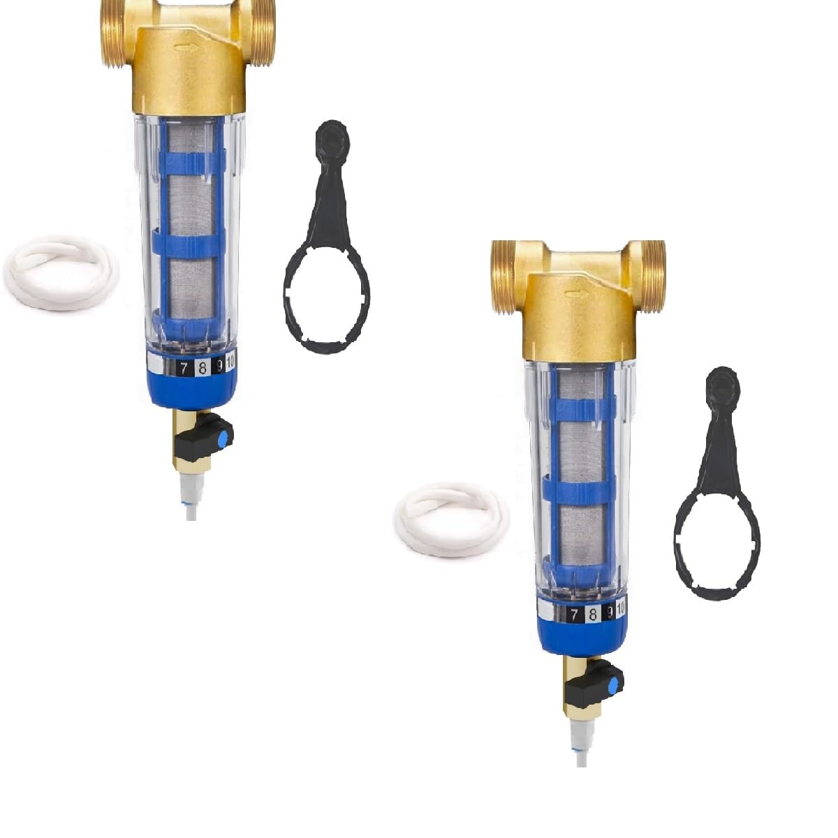 Amazon | 水プレフィルター - 大流量デスケーリング家庭用浄水器