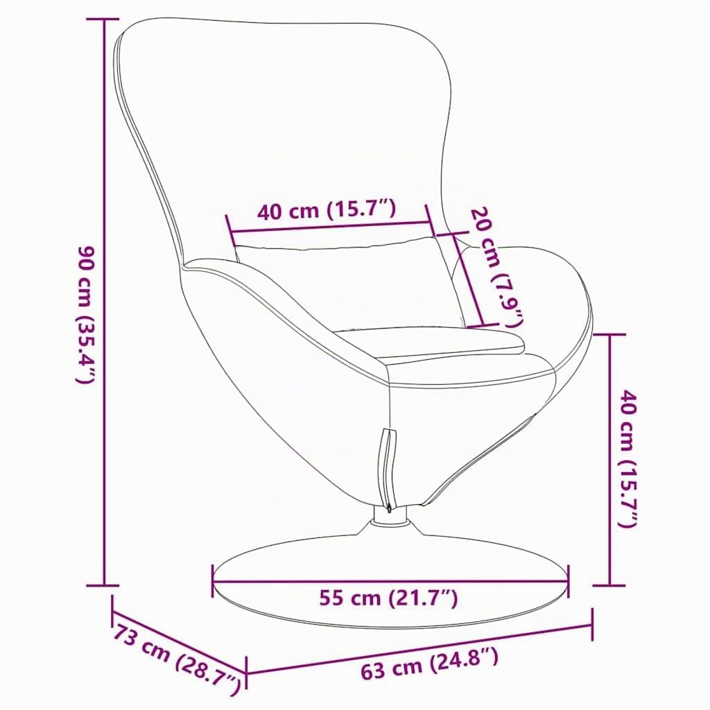 vidaXL Sillón Huevo Verde Oscuro Terciopelo | Ajusta como más te guste para estar cómodo, Mueve fácil en tu espacio, Un look moderno que combina con cualquier decoración