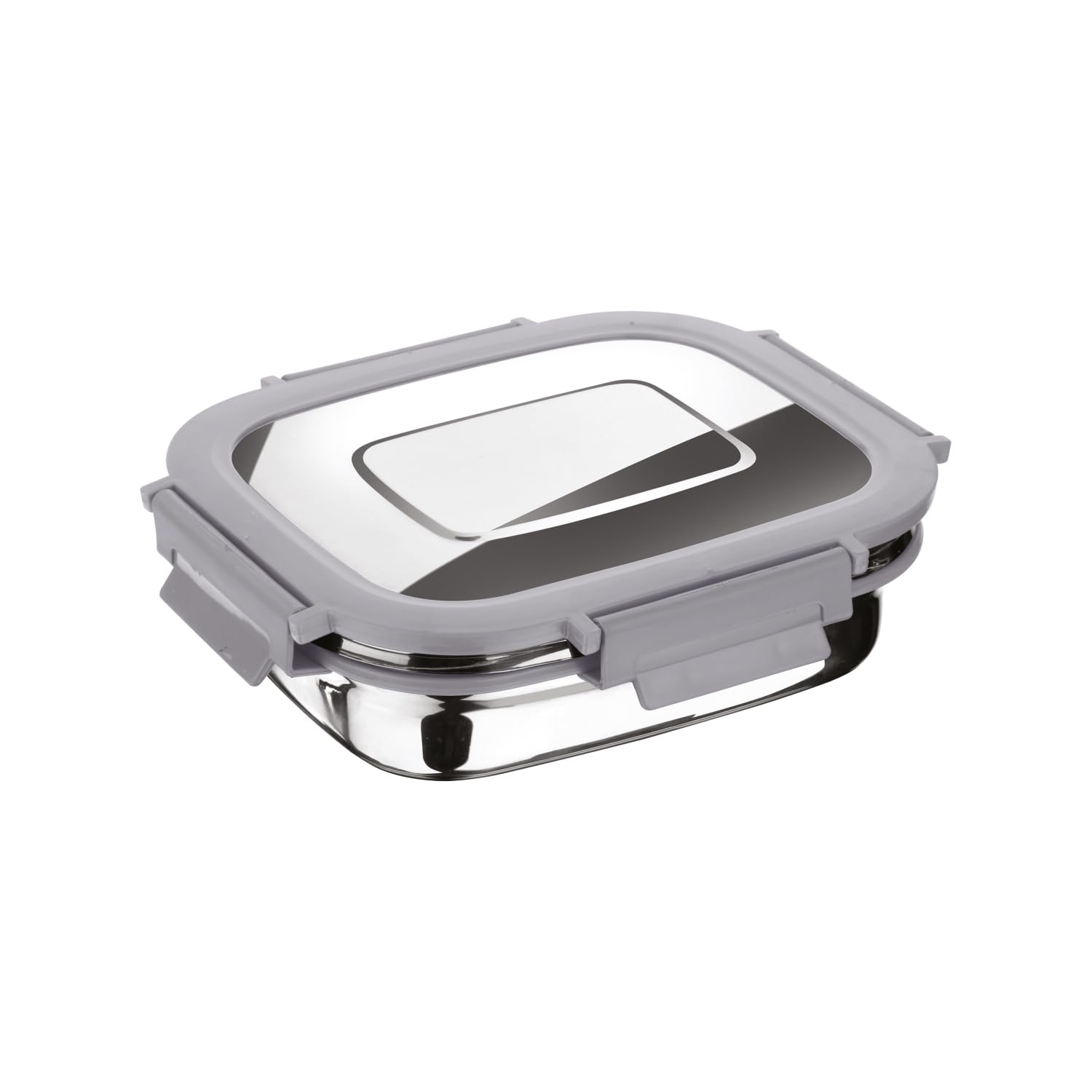 Joyo Stainless Steel Daily (Small) Tiffin Lunch Box Container 4 Side Clip Lock Lid for Office & School Use/Food Grade/Air Tight - Grey (B0D2K7KMXY) Amazon Price History, Amazon Price Tracker