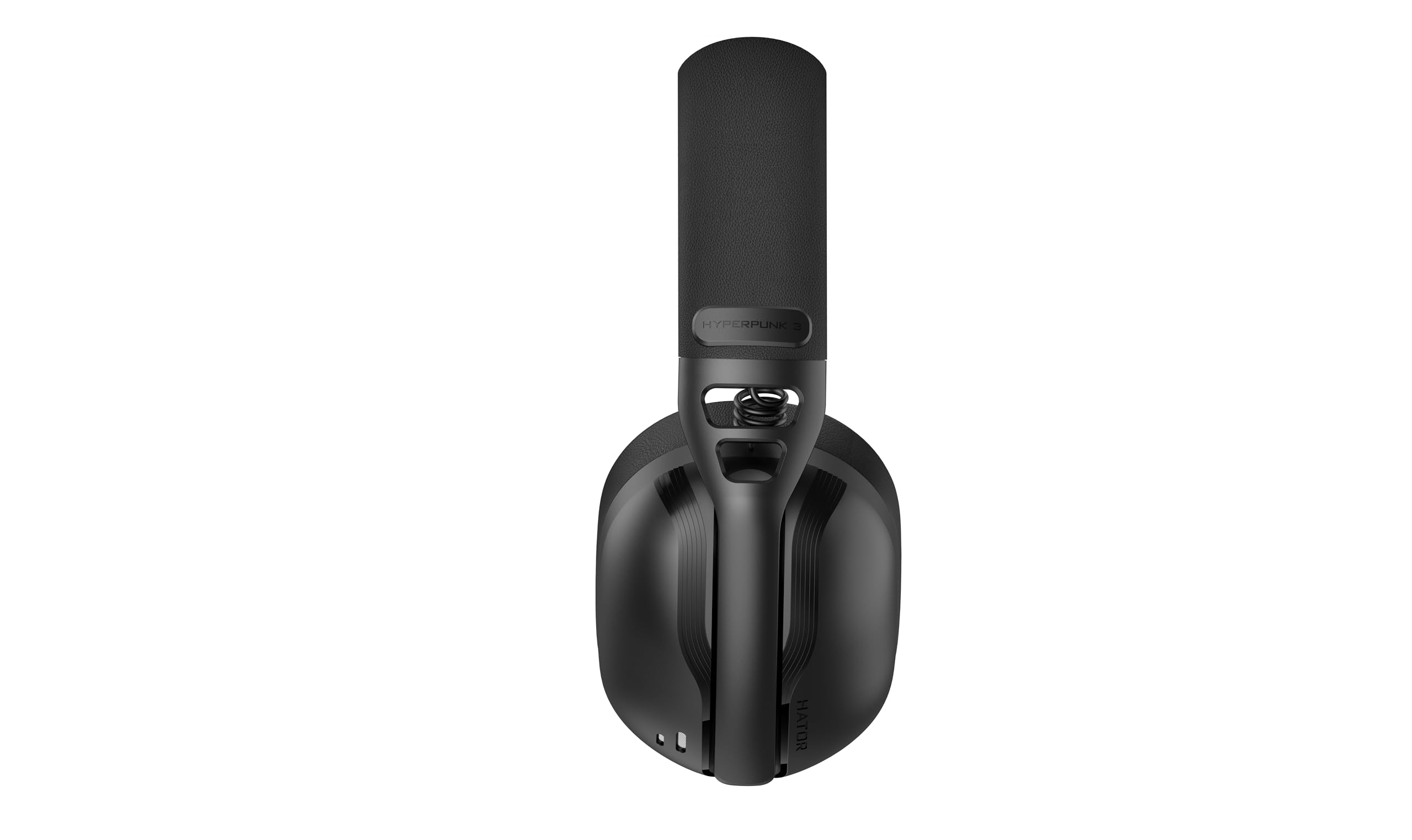 HATOR Hyperpunk 3 Wireless Gaming Headset - Wireless Hi-Res Audio, Hybrid ANC, driver da 40 mm, Bluetooth e 2.4 GHz, batteria da 45 h, microfono rimovibile, USB-C - per PC, PS5, nero
