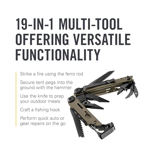 LEATHERMAN, Signal, 19-in-1 Multi-tool for Outdoors, Camping, Hiking, Fishing, Survival, Durable & Lightweight EDC, Made in the USA, Coyote Tan - Image 4