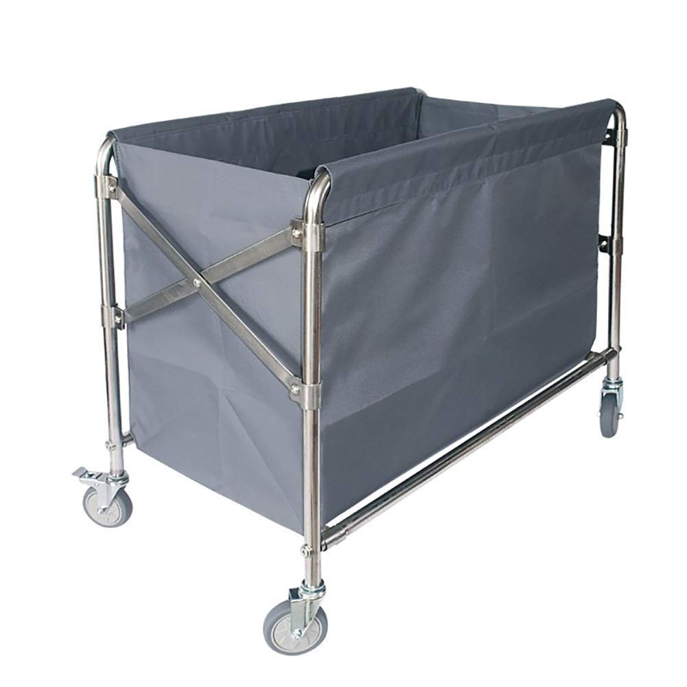 Carrelli Mobili, Carrello per Uso Domestico Carrello Grigio Grigio Pieghevole Pieghevole Pieghevole Carrello con Ruote Rotolanti, Carrello Portatile in Acciaio Inox Commerciale con Borsa Mobi