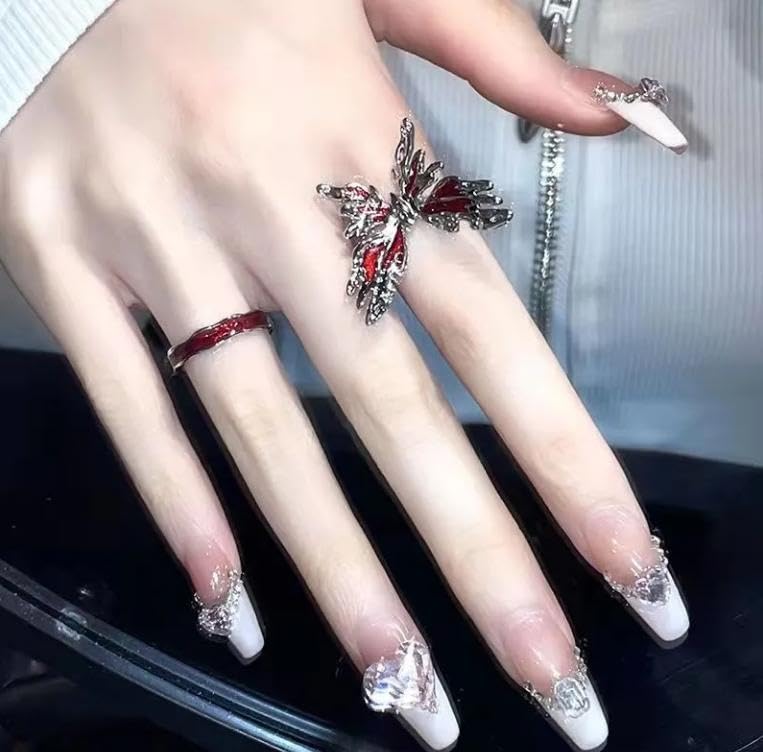 Amazon.co.jp: 天官賜福（てんかんしふく） リング 指輪 花城 蝶