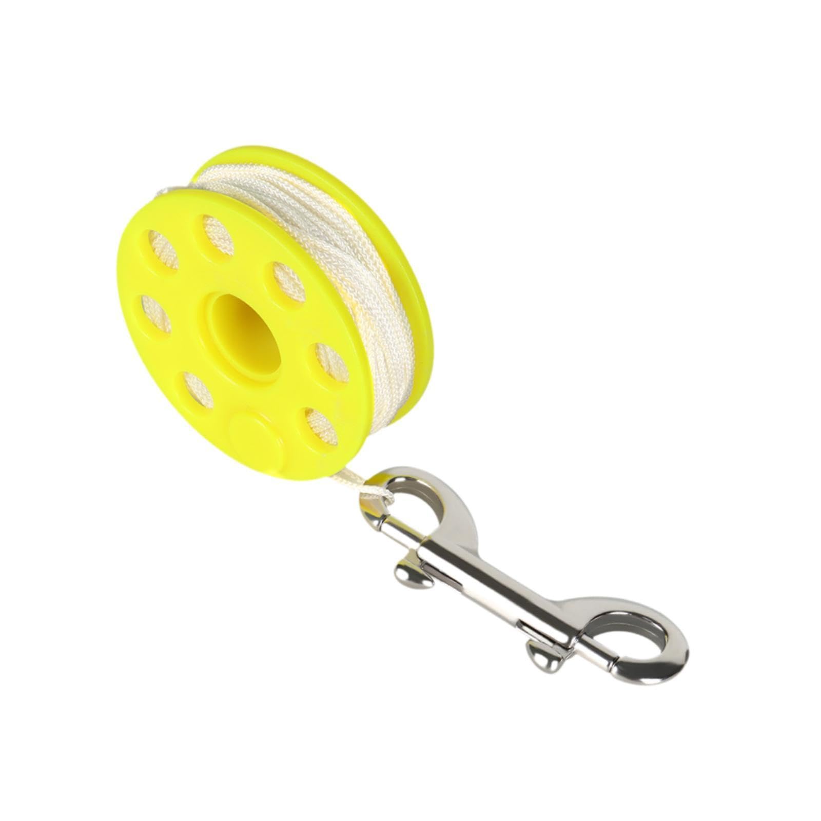 Mulinello da Immersione Compatto con Bobina a Moschettone a Doppio Bullone, Realizzato in Robusto Nylon per Un Controllo Affidabile della, Giallo