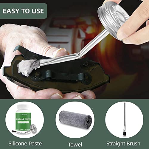 8Oz Dielectric Grease With A Curve Brush, A Straight Brush And A Towel, 100% Dielectric Grease, Excellent Lubricant Silicone Grease For O Rings, Electrical Connector, Metal, Plumbers - By Oaiegsd #TOP2