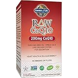 Garden of Life Vegetarian Omega 3 6 9 Supplement - Raw CoQ10 Chia Seed Oil Whole Food Nutrition with Antioxidant Support, 60 Count