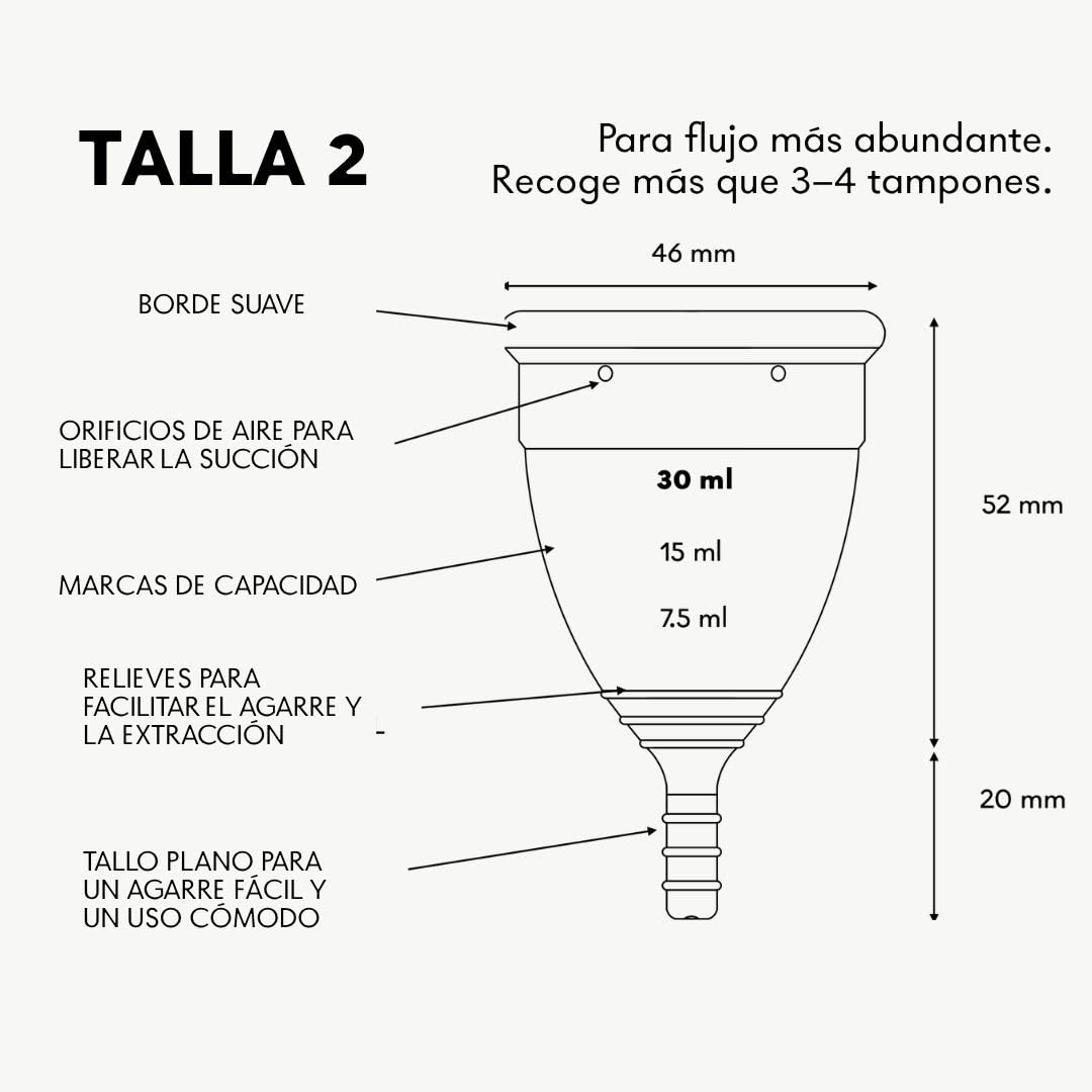 Lunette Copa Menstrual de Silicona de Grado Médico | Hasta 12 h de Comodidad, Reutilizable hasta 10 Años, Sin BPA, Fabricada en Finlandia, Tamaño 2 Pink