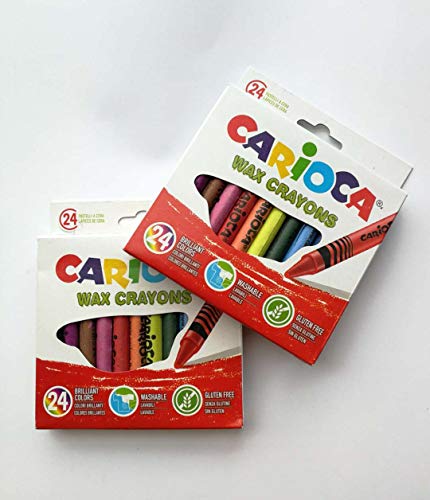 Carioca – Pastelli A Cera Wax Crayons 24 Pezzi Carioca