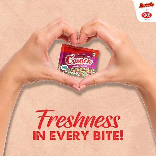 Image of Sweety Crunch Mouth Freshener | Crunchy and Sweet Mukhwas | Pack of 70 Sachets | After Meal Freshener (Pack Of 10 Packets)