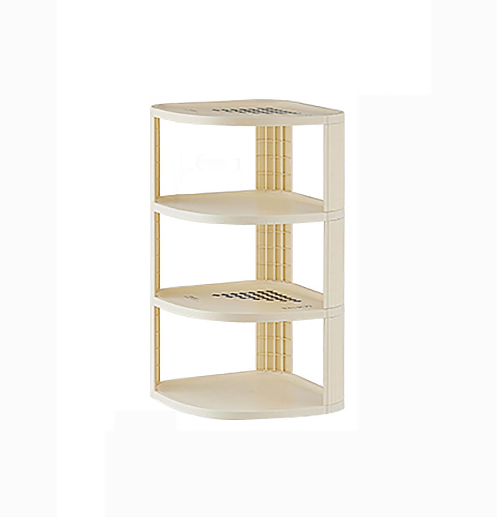 Zapatero Vertical de 4 Niveles Que Ahorra Espacio - Estante esquinero Delgado de plástico para Entrada, Sala y Cocina (25 cm de Ancho x 25 cm de Profundidad x 53 cm de Alto) - Eleg