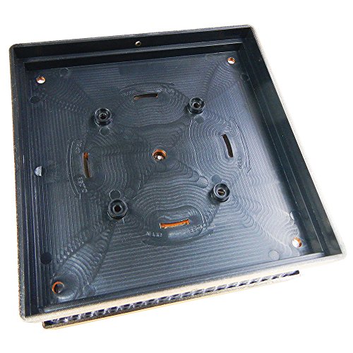 iGlow 12 Pack Copper Outdoor Garden 6 x 6 Solar SMD LED Post Deck Cap Square Fence Light Landscape PVC Vinyl Wood Bronze