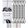 Mr. Pen- Space Saving Hangers, Black, 8 Pack, Clothes Organizers, Shirt Hangers, Magic Closet Space Savers