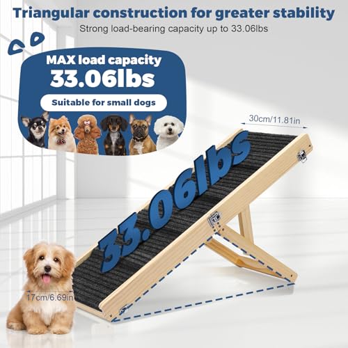 Small-Dog-Ramp-Dog-Ramp-for-Bed-11-W-Foldable-Pet-Ramps-for-Small-Dogs-to-Get-on-Couch-Car-Adjustable-from-10-to-19-32-Long-with-Non-Slip-Mat-for-Dog-Cat-Climbing Small Dog Ramp Dog Ramp for Bed 11 W Foldable Pet Ramps for Small Dogs to Get on Couch Car Adjustable from 10 to 19 32 Long with Non Slip Mat for Dog Cat Climbing
