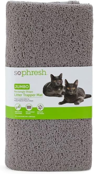 So Phresh Rectangle Shape Cat Litter Trapper Mat, 47" L x 31.5" W
