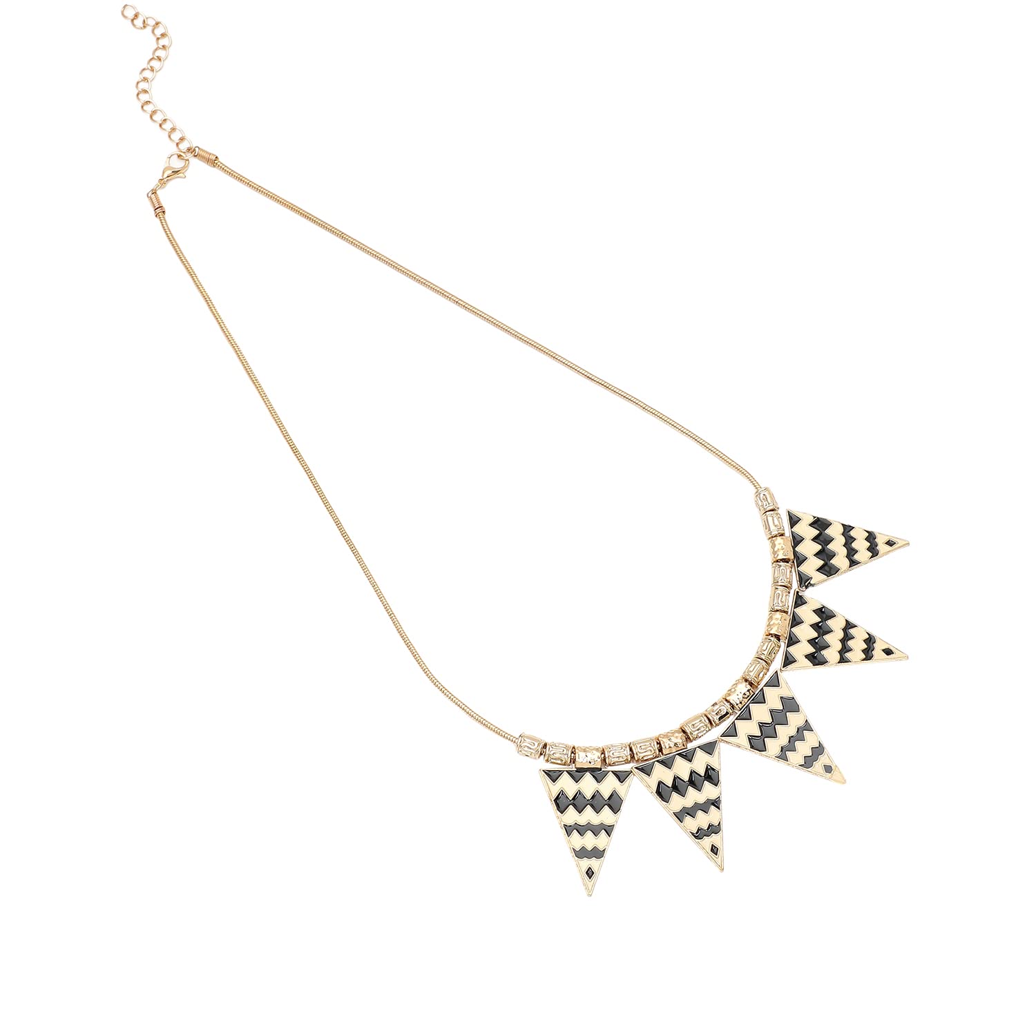 SOHI Gold Contemporary Necklace for Women and Girls, Necklace with Chain detailing for women, Statement jewellery, Fashion Jewellery for women, Imitation, ladies (6171) (B0BQ759YVN) Amazon Price History, Amazon Price Tracker