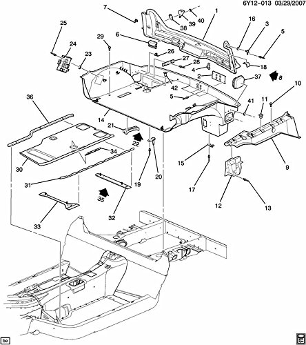 Amazon.com: Cadillac XLR Rear Body LH Lock Pillar 10304574 
