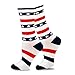 TeeHee Novelty Fashion Americana Crew Socks for Women 4-Pair (Stars and Stripes)