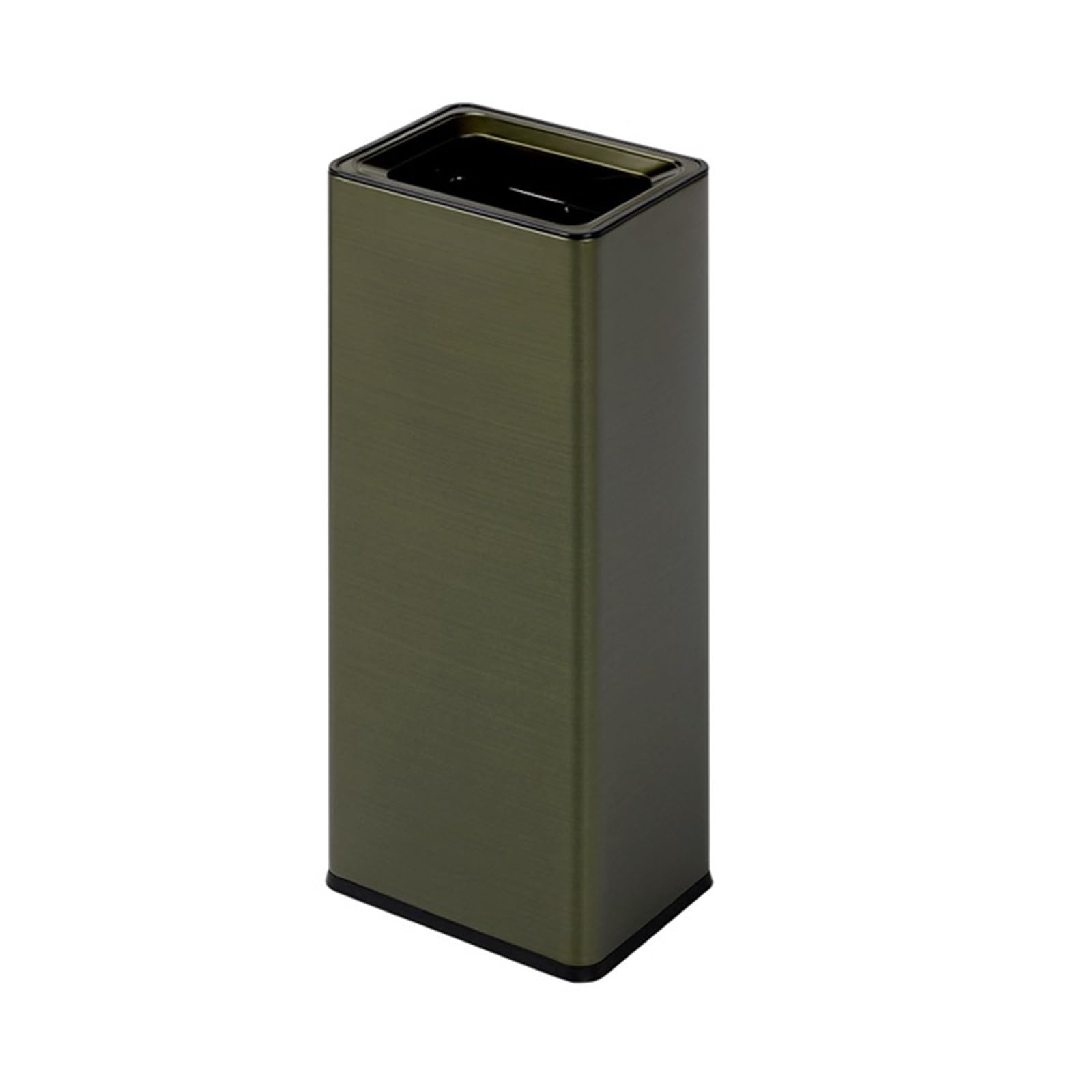 Z4T8M2K6G5 Waste Bin Stainless Steel Open Top Trash Can for Kitchen Office and More with Removable Bin Trash Can(Bronze)