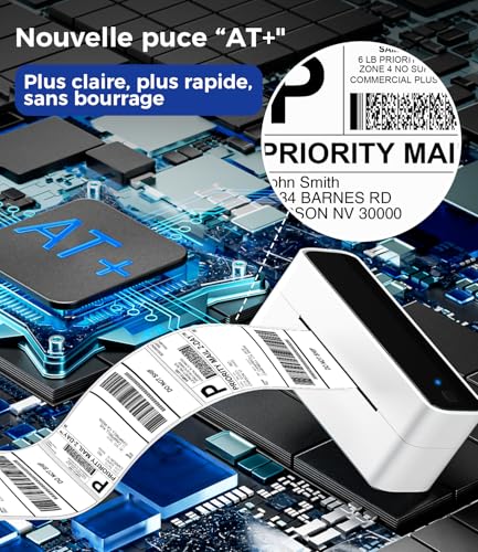 Label printer Bluetooth imprimante d'étiquettes thermique 4X6 pour corriger les erreurs de colis