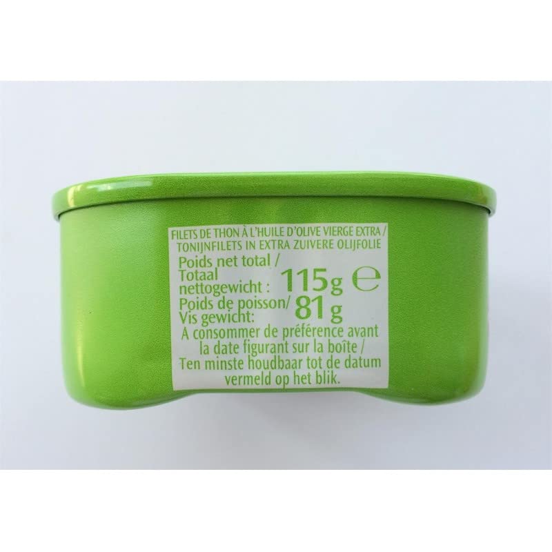SAUPIQUET - Filets Thon Huile Olive Vierge Extra 115G - Lot De 4