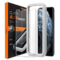 Spigen AlignMaster - Pellicola protettiva compatibile con iPhone 11 Pro Max, iPhone XS Max, 2 pezzi,...