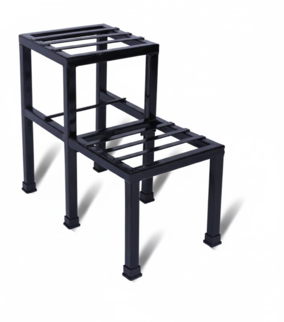 Black Metal Plant Stand - Balcony & Indoor -2