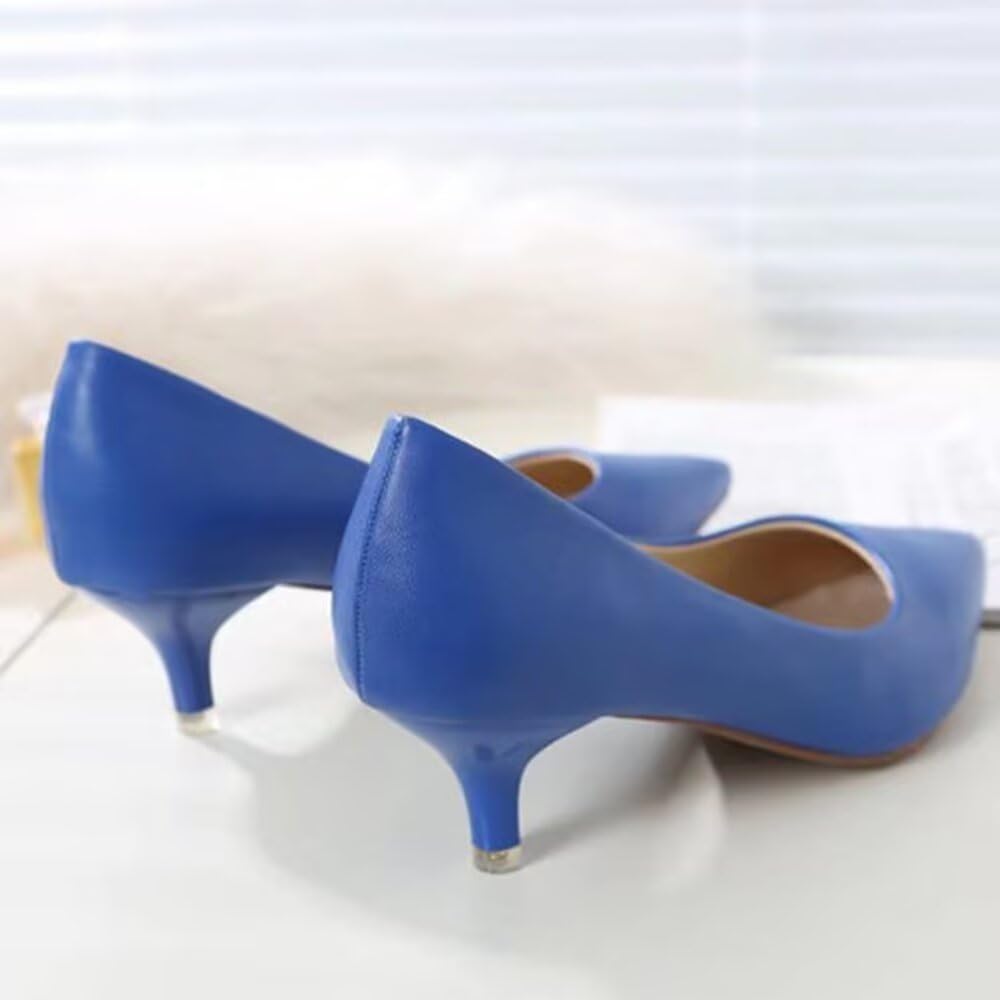 Stunner Women's Classic Fashion Pointed Toe Low Heel Dress Pumps Shoes - Image 3