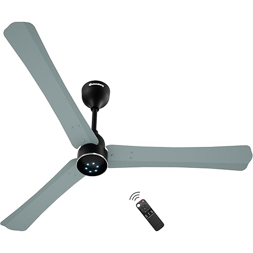 atomberg Renesa Halo Smart Alexa Enabled 1200mm BLDC Ceiling Fan with Remote | 5 star | High Air Delivery | Low noise | LED Speed Indicator | Sleek Design | | 3 Year Warranty| Misty Teal