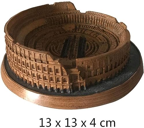 Estatua Decorativa Roma Coliseo Resina 13x13x4 cm miniatura 3
