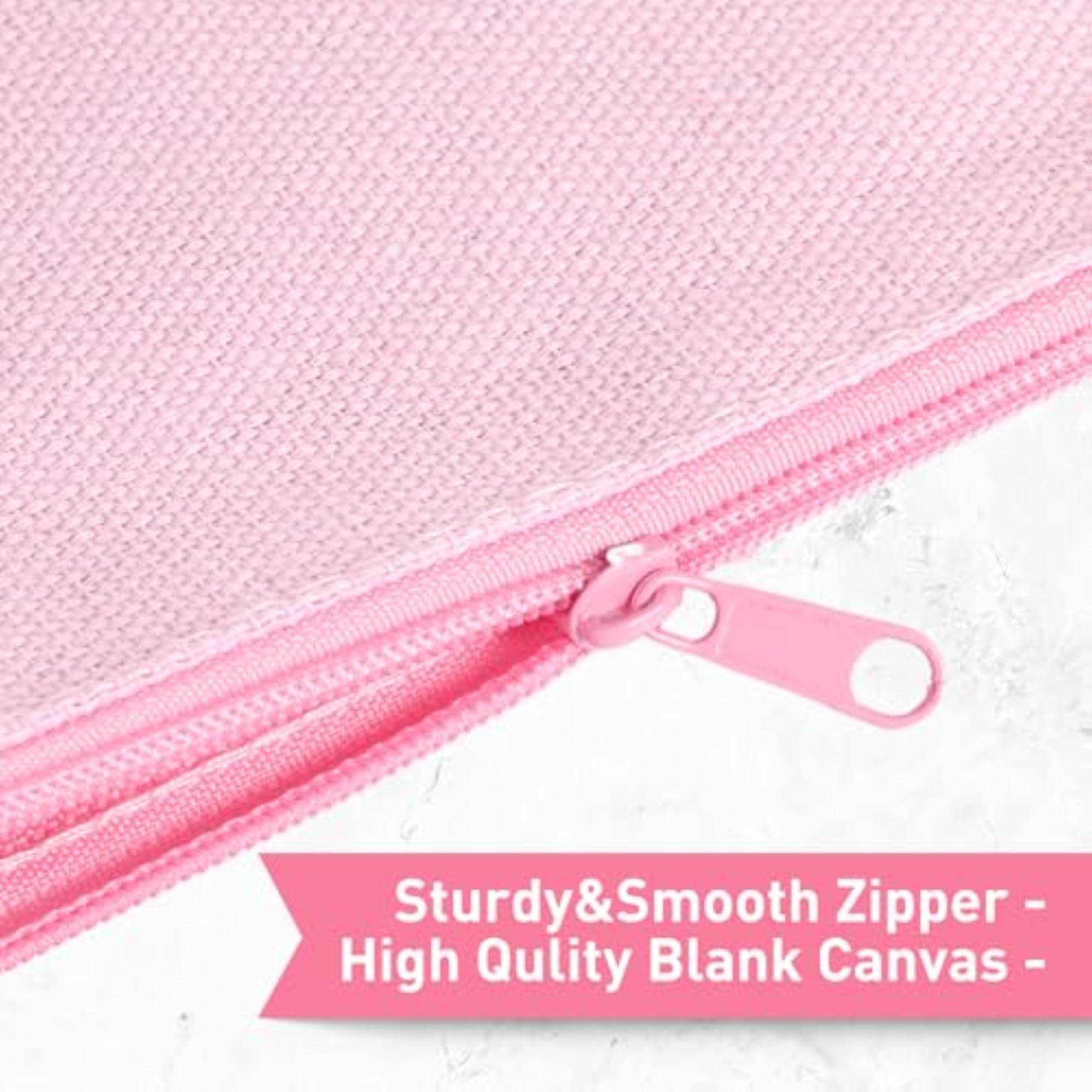 50 Pcs Canvas Zipper Pouch Bulk Gift, Perfect for DIY Projects