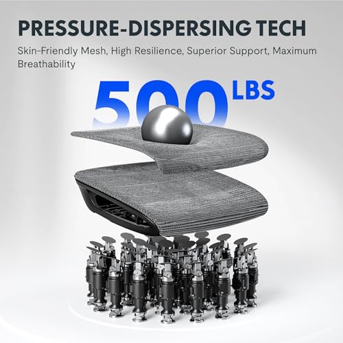 flexispot upgraded oc6 big and tall office chair heavy duty4d armrest mesh ergonomic home office chair with high backlumbar supporttilt functionand 360swivel wheelsblack