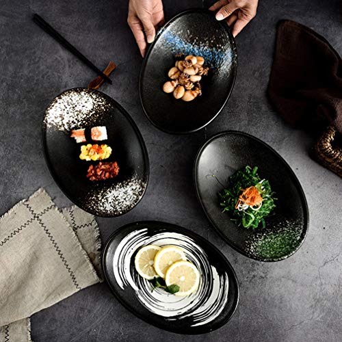 Doitol tigela de servir estilo japonês de cerâmica, tigela de salada, tigelas de cereal, tigela de f