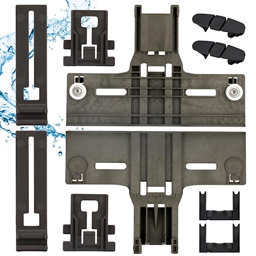 UPGRADED W10350376 Dishwasher Top Rack Adjuster Parts with W10195840 & W10195839 & W10250160 & W10508950 Upper Parts Replacement for Whirlpool Kenmore KitchenAid Dishwasher(10 Packs)