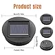 Riisoyu 4 Stück Solarleuchten Ersatz, IP65 LED Solarleuchten Ersatzteile 8cm Hocheffizienten Wasserdicht Ersatz Solarmodul für Gartenleuchten für Outdoor hängende Laternen Garten Terrasse Gehweg